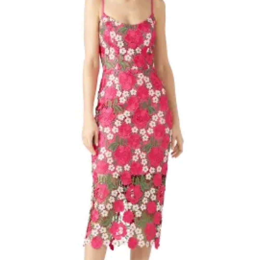 NWT Dress the Population Fuchsia Alexa Sheath Dress size XL